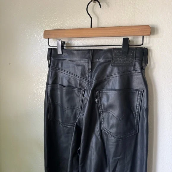 Levi’s | Premium 70’s Flare Faux Leather Jeans - Picture 5 of 7